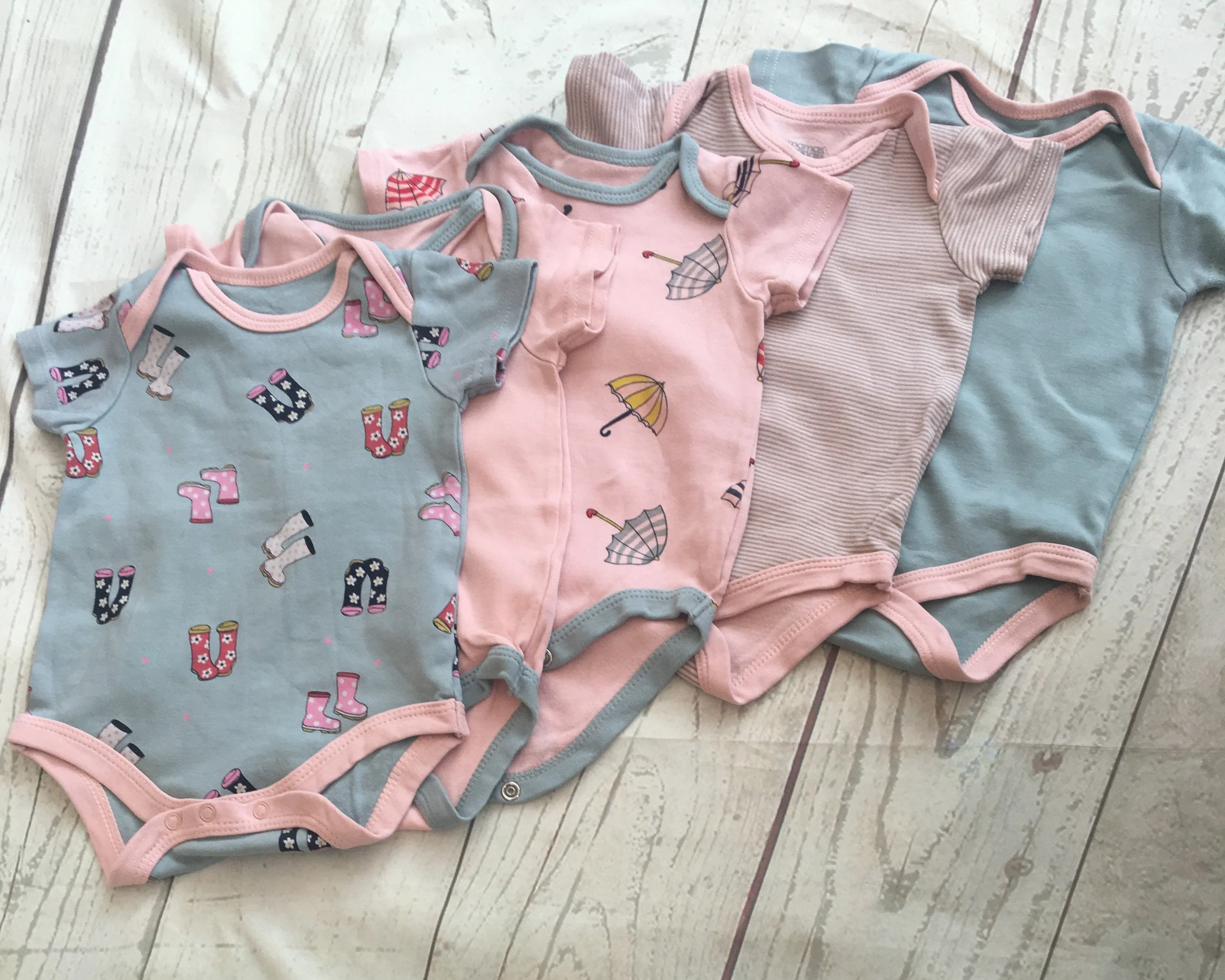 0-3 Months Bodysuits x5 Unworn