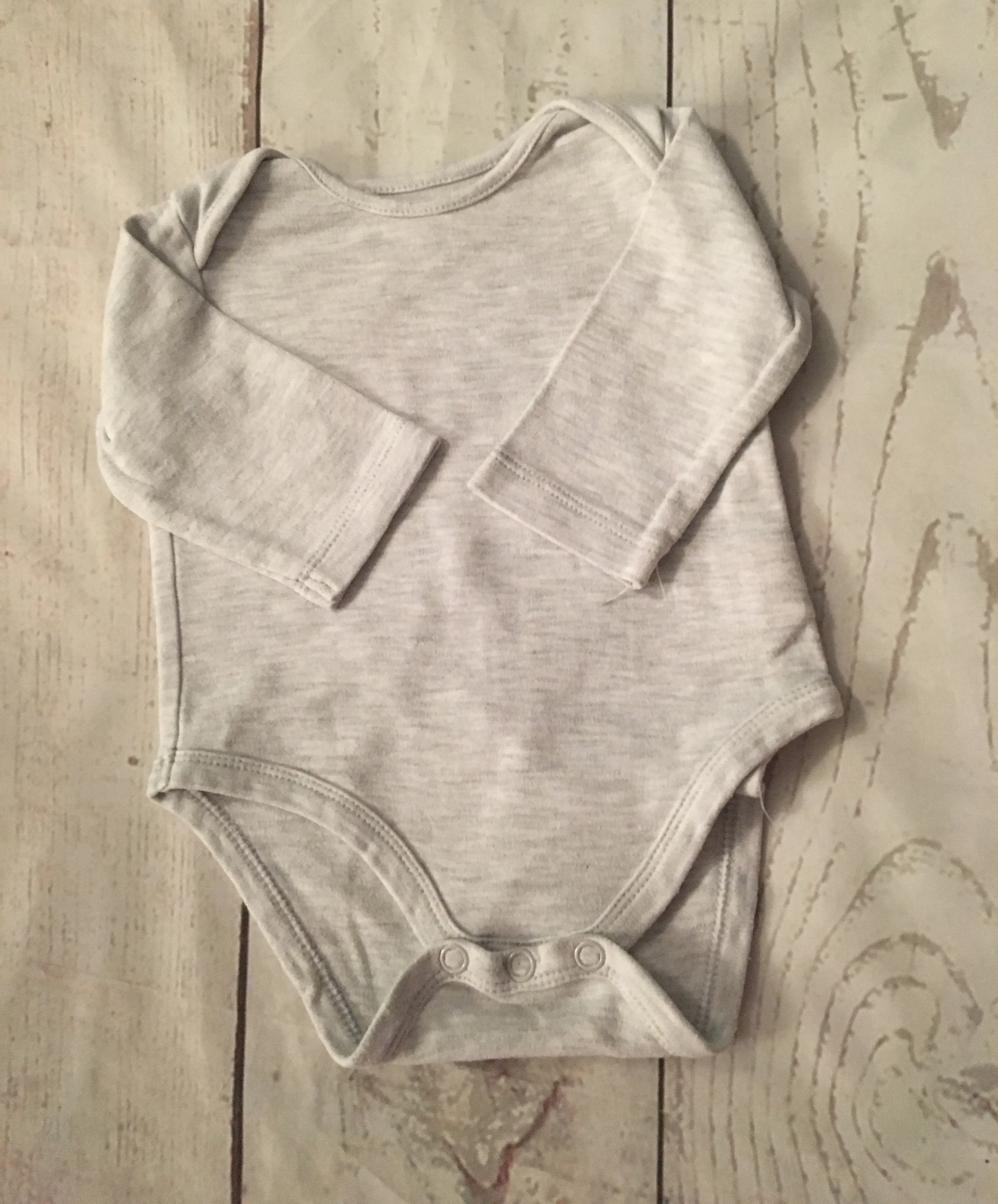 0-3 Months Marl Grey Bodysuit