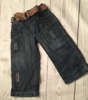 12-18 Months Belted Jeans