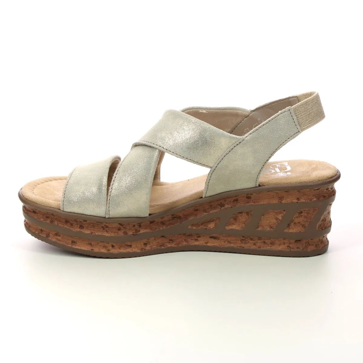 68160-62 Nude Cork Wedge