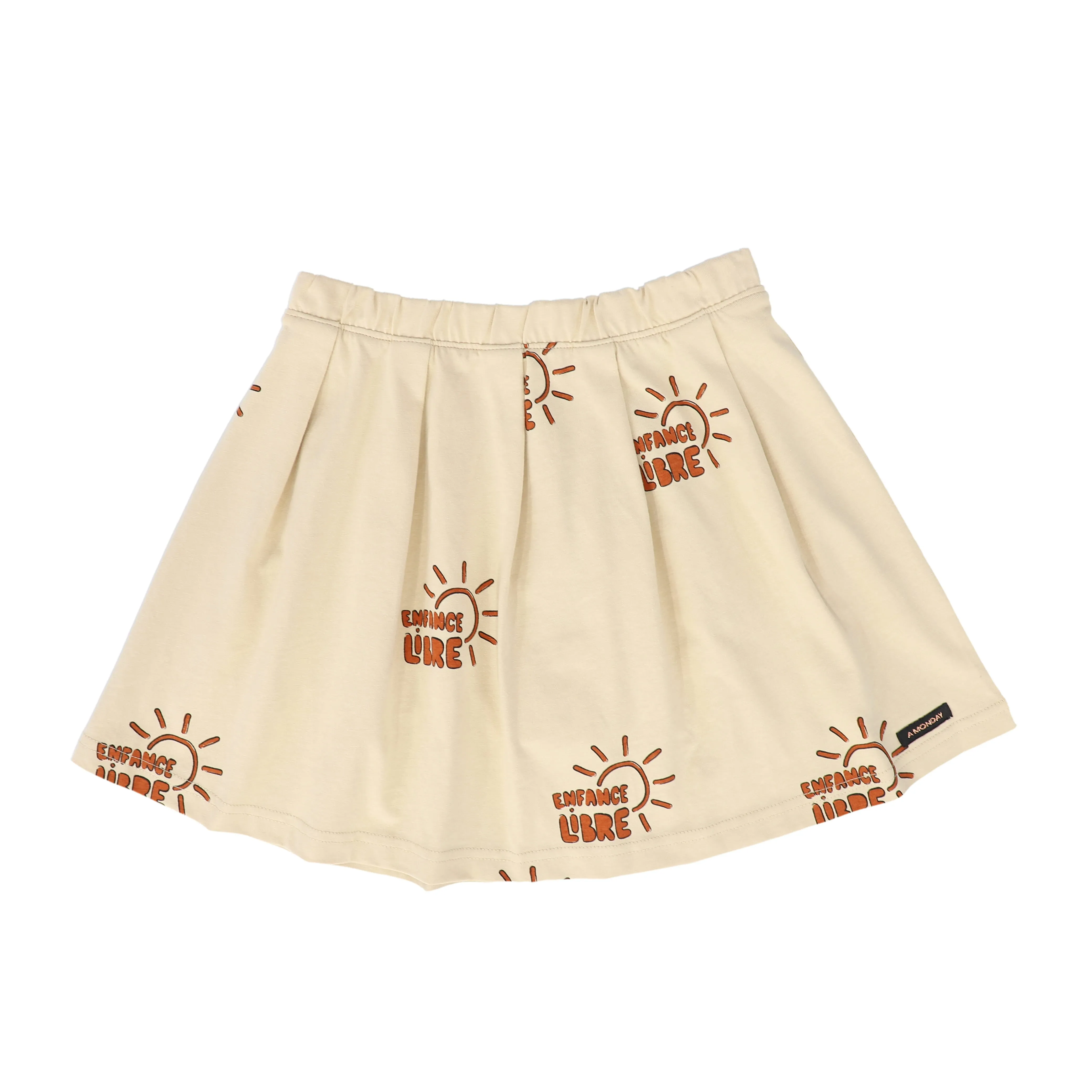 A MONDAY IN COPENHAGEN BIEGE SUN PRINT FLARE SKIRT [FINAL SALE]