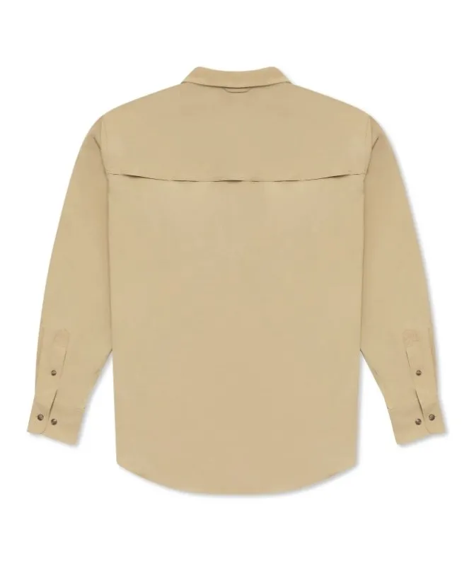 Active   Guide Long Sleeve in Tan by Ball and Buck