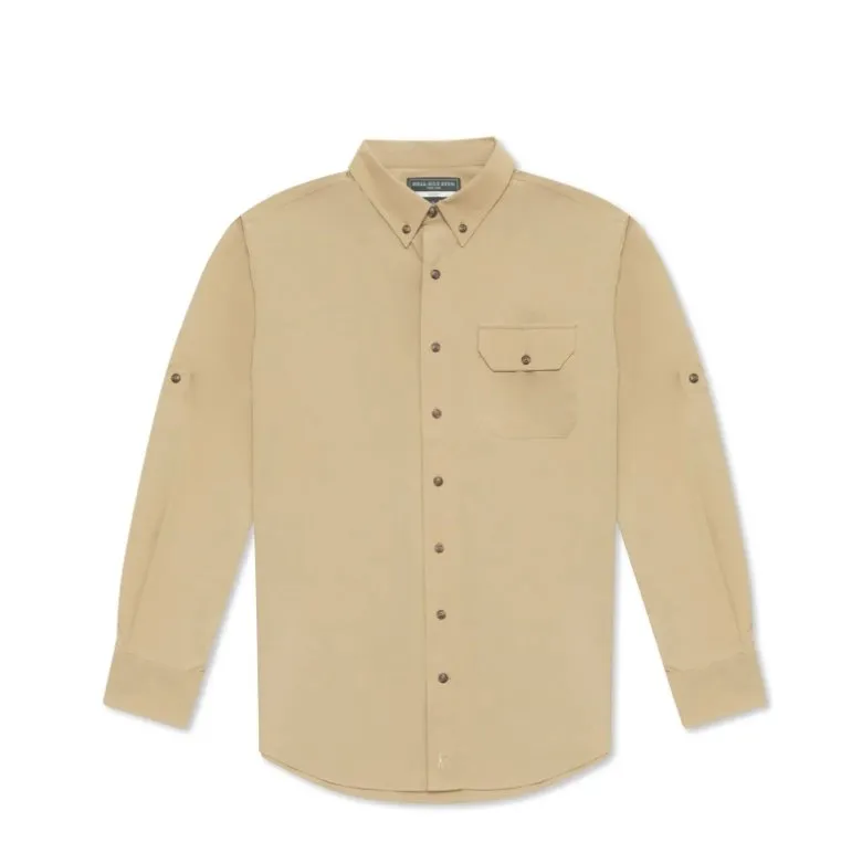 Active   Guide Long Sleeve in Tan by Ball and Buck