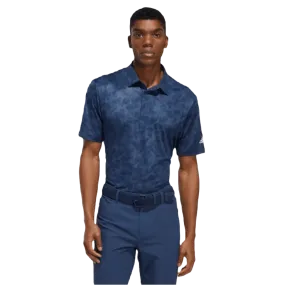 Adidas Prisma-Print Polo Shirt - Navy