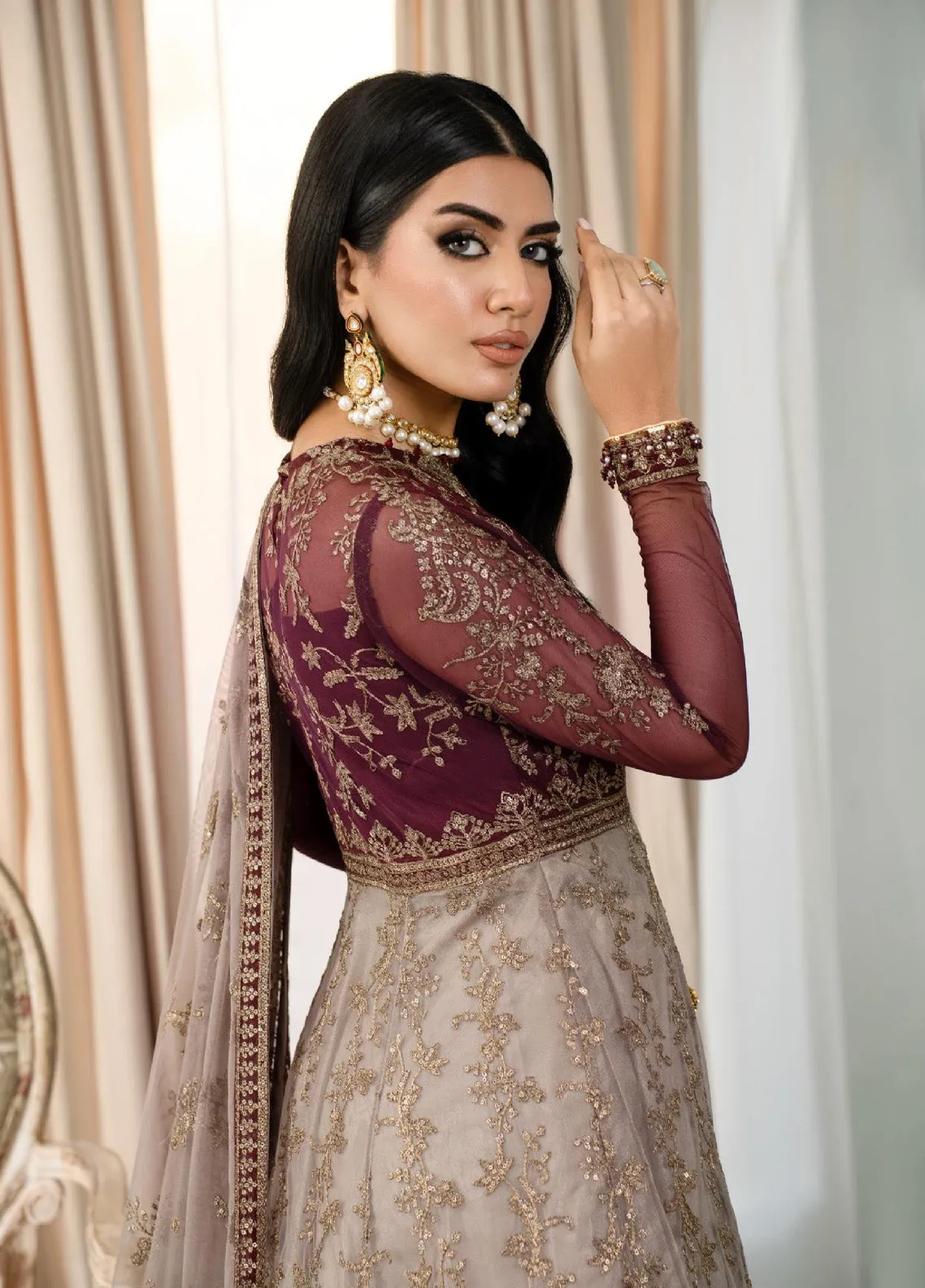 Afsanah by Zarif Embroidered Net 3 Piece Unstitched Suit ZF24AF ZAF-01 ZOHRA