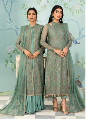 Afsanah by Zarif Embroidered Net 3 Piece Unstitched Suit ZF24AF ZAF-11 ABSHAAR