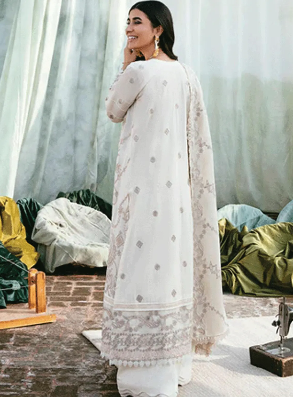 Afsanay By Florent Embroidered Khaddar Unstitched 3 Piece Suit - FL23AK FLK-7A