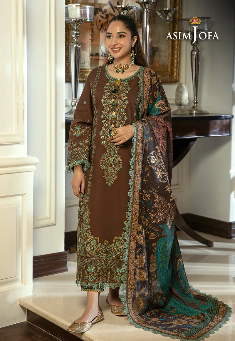 AJAW-01 EMBROIDERED KHADDAR 3 PCS