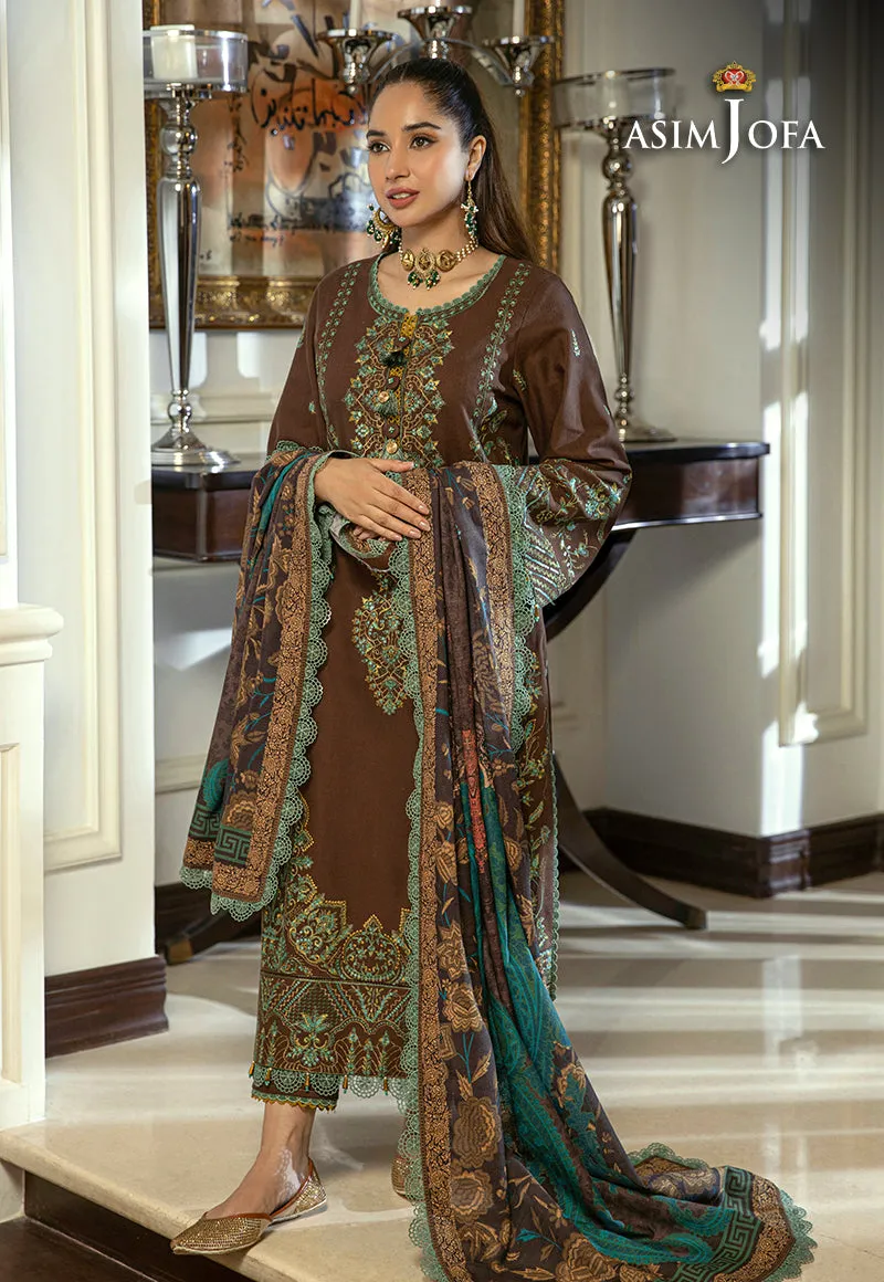 AJAW-01 EMBROIDERED KHADDAR 3 PCS