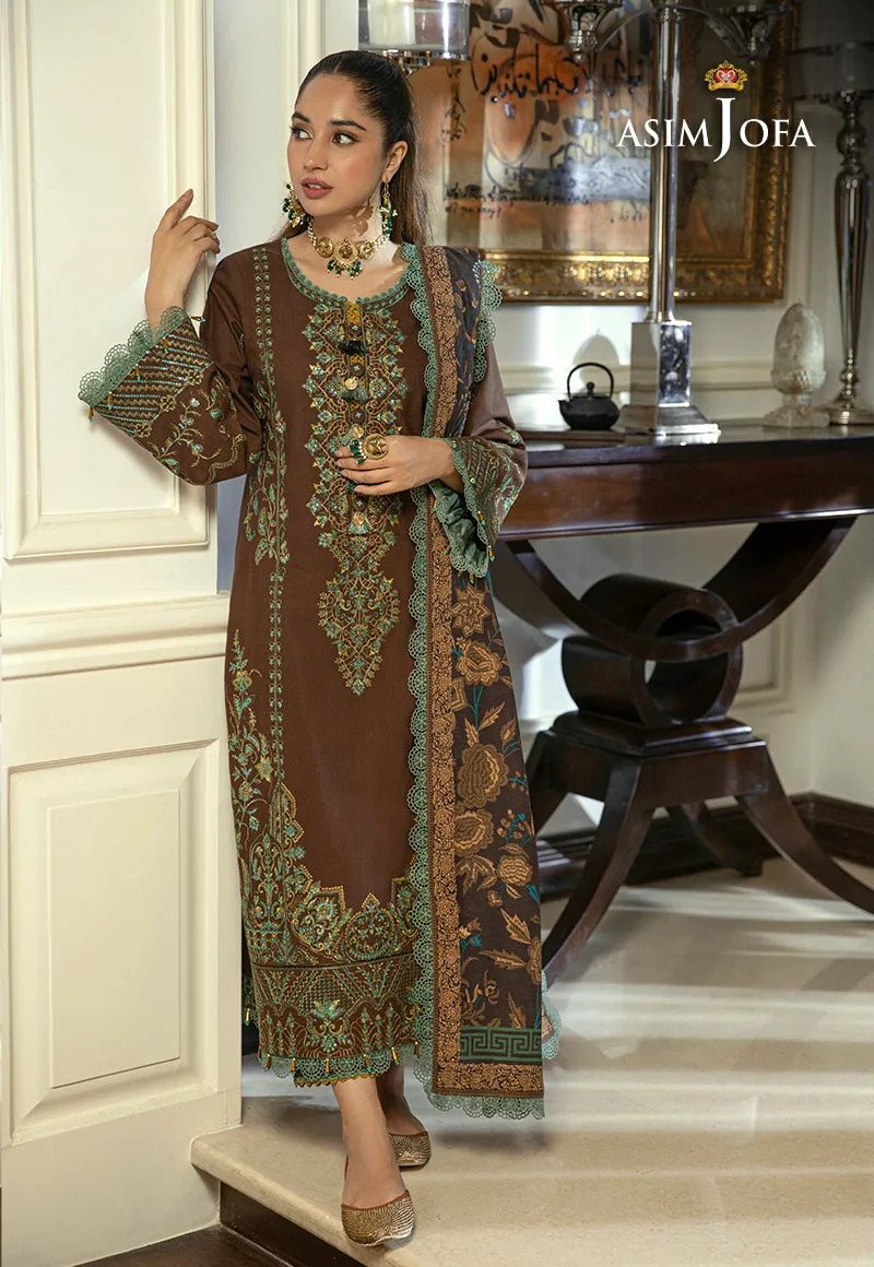 AJAW-01 EMBROIDERED KHADDAR 3 PCS