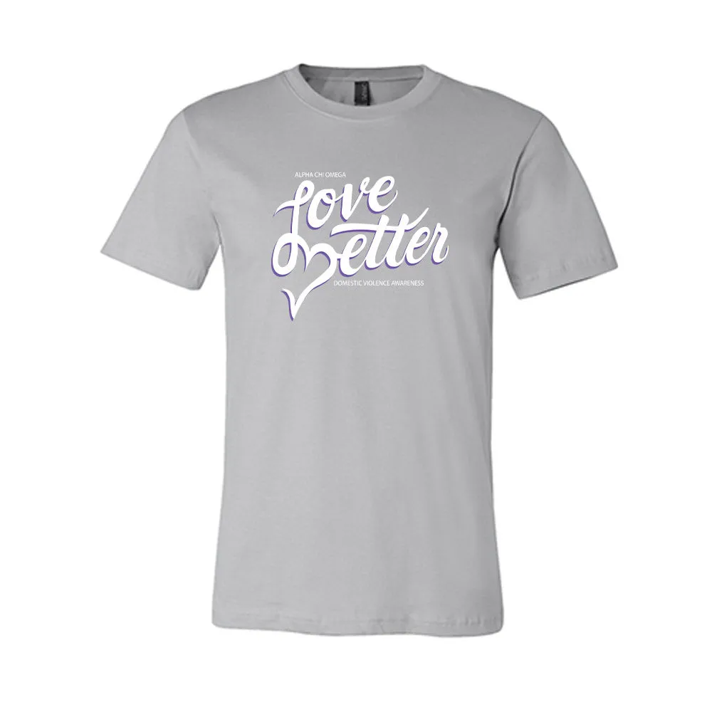 Alpha Chi Omega // Love Better Short Sleeve Tee