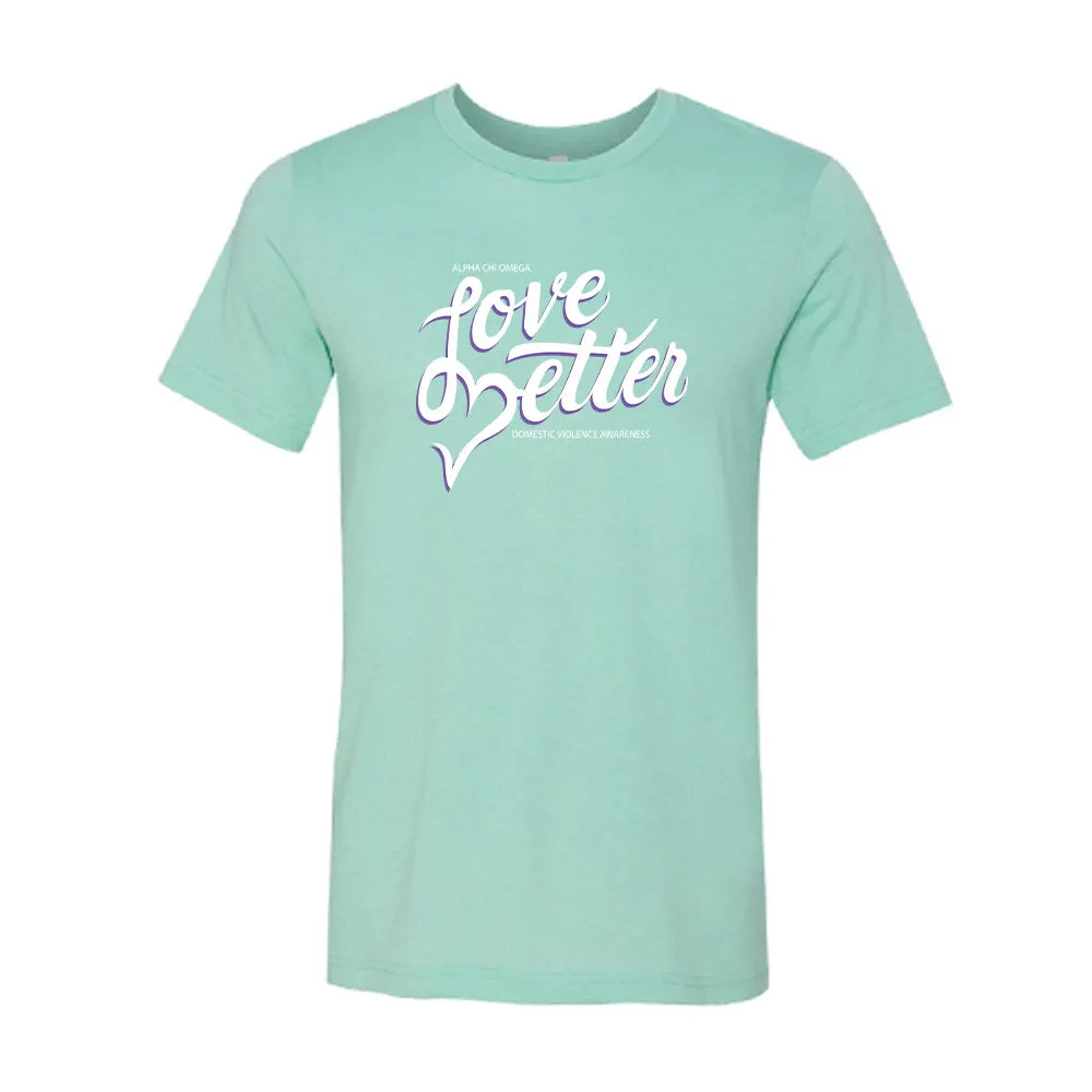 Alpha Chi Omega // Love Better Short Sleeve Tee