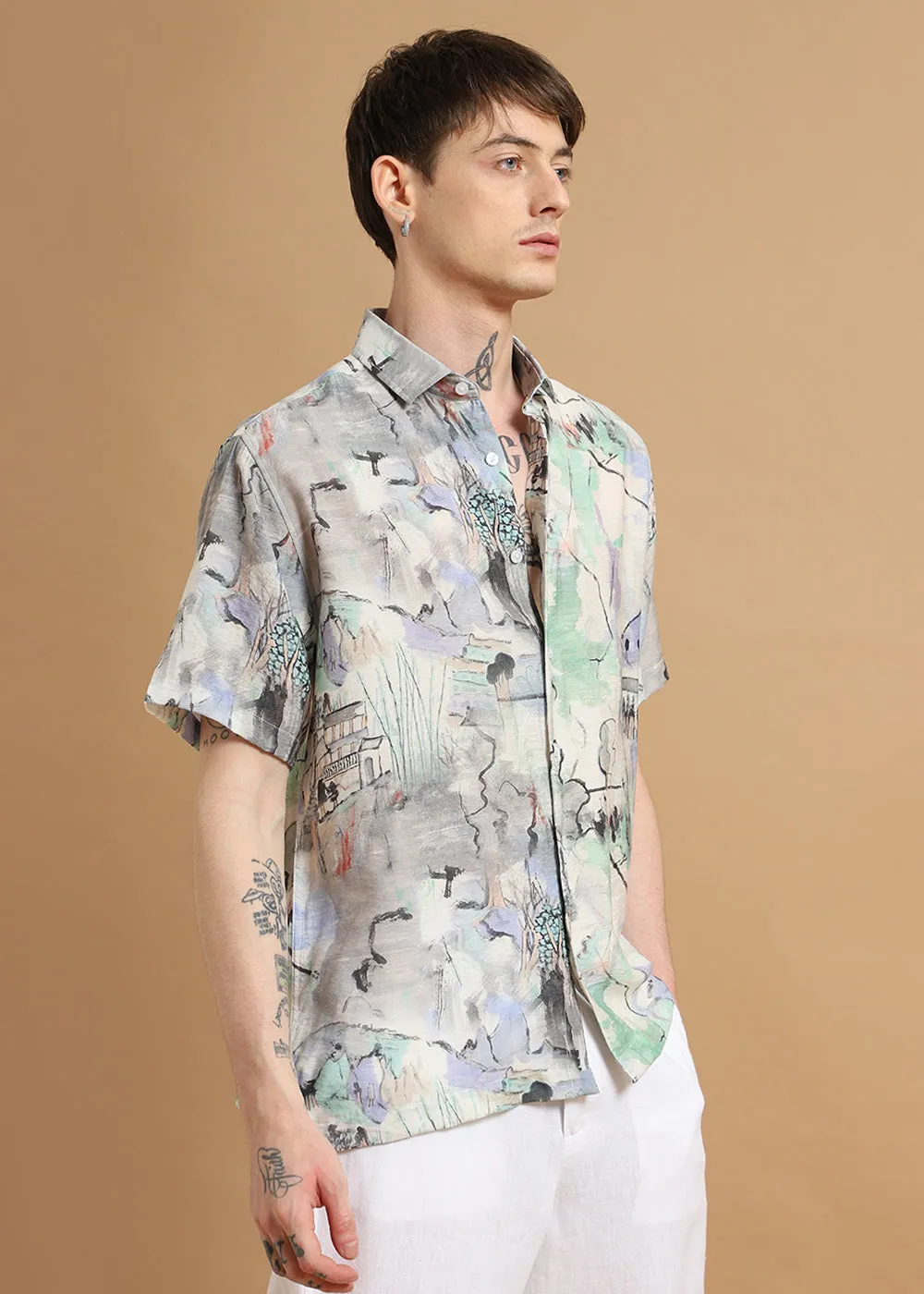 Alpine Aura Printed Shirt