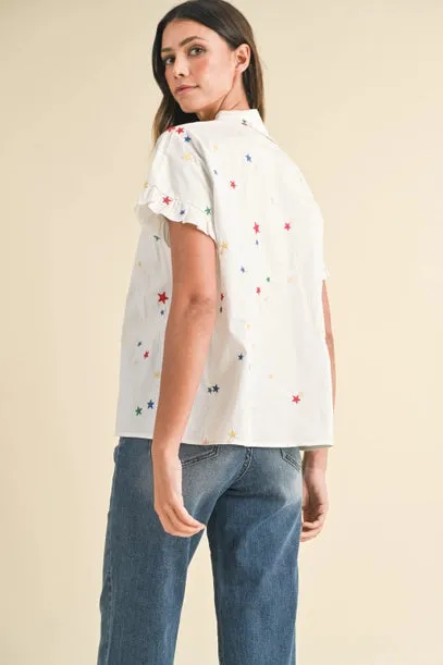 Amelia Star Embroidered Shirt