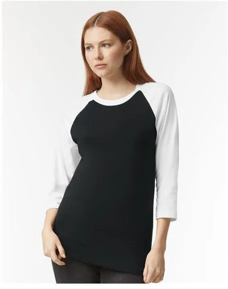 American Apparel CVC Raglan Tee