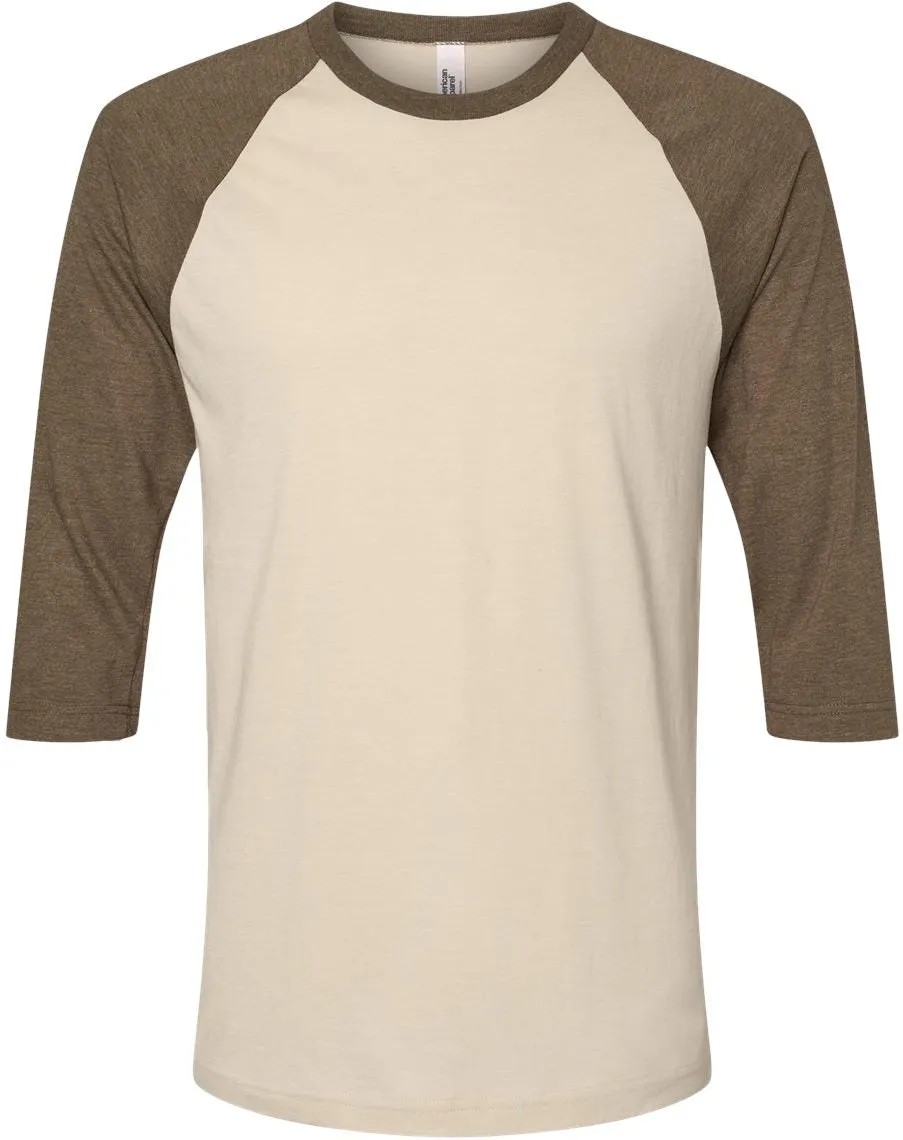 American Apparel CVC Raglan Tee