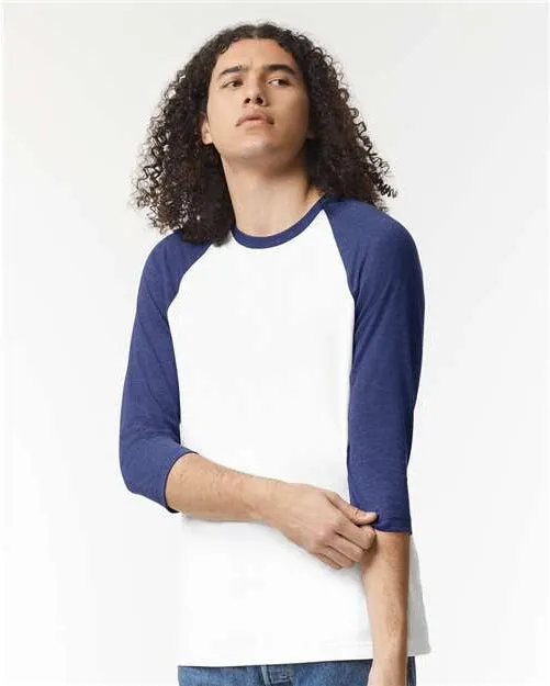 American Apparel CVC Raglan Tee