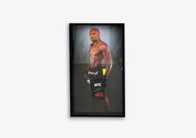 Anderson Silva Hand Signed Glove - Framed