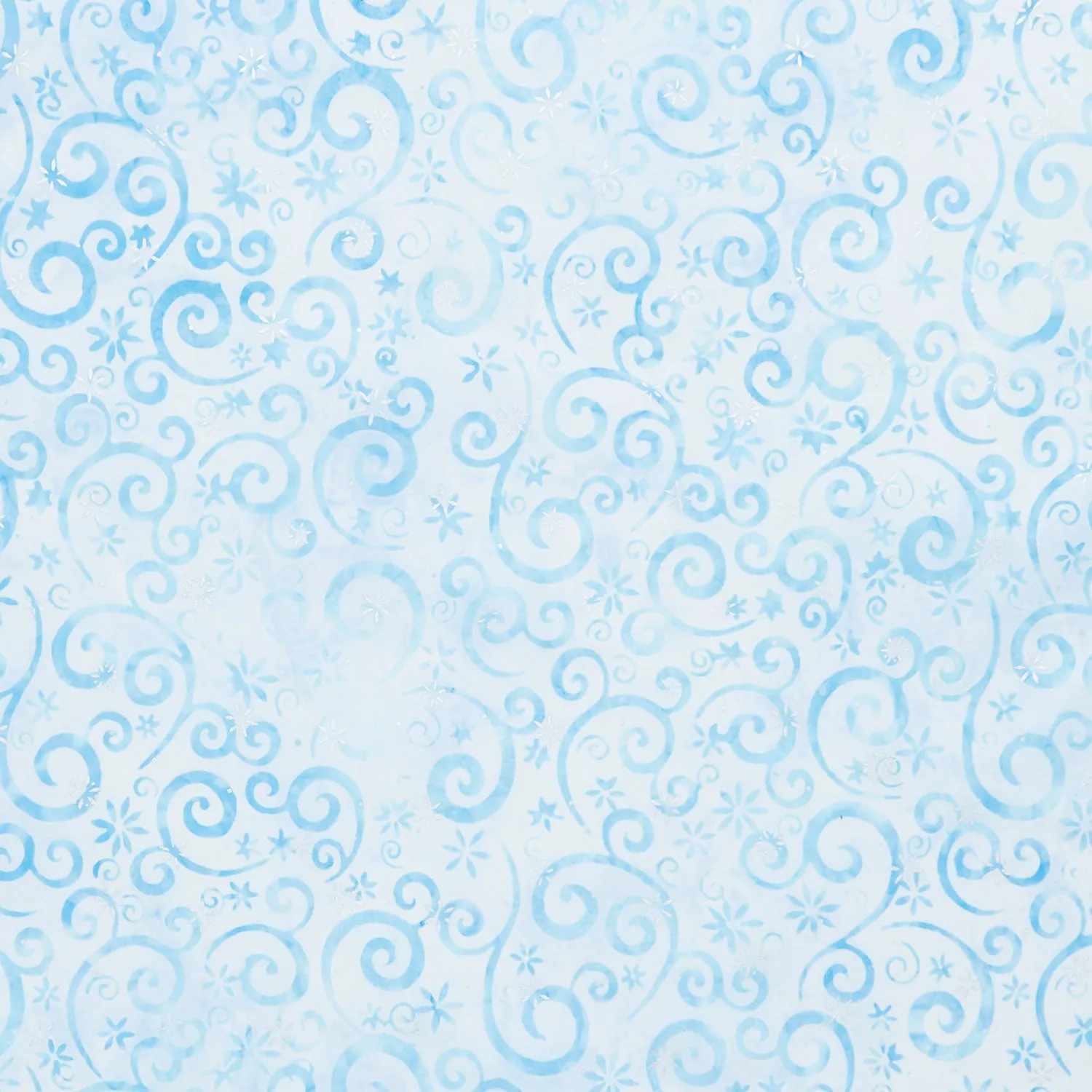 Artisan Batiks - Snowscape Swirls Powder Metallic Yardage