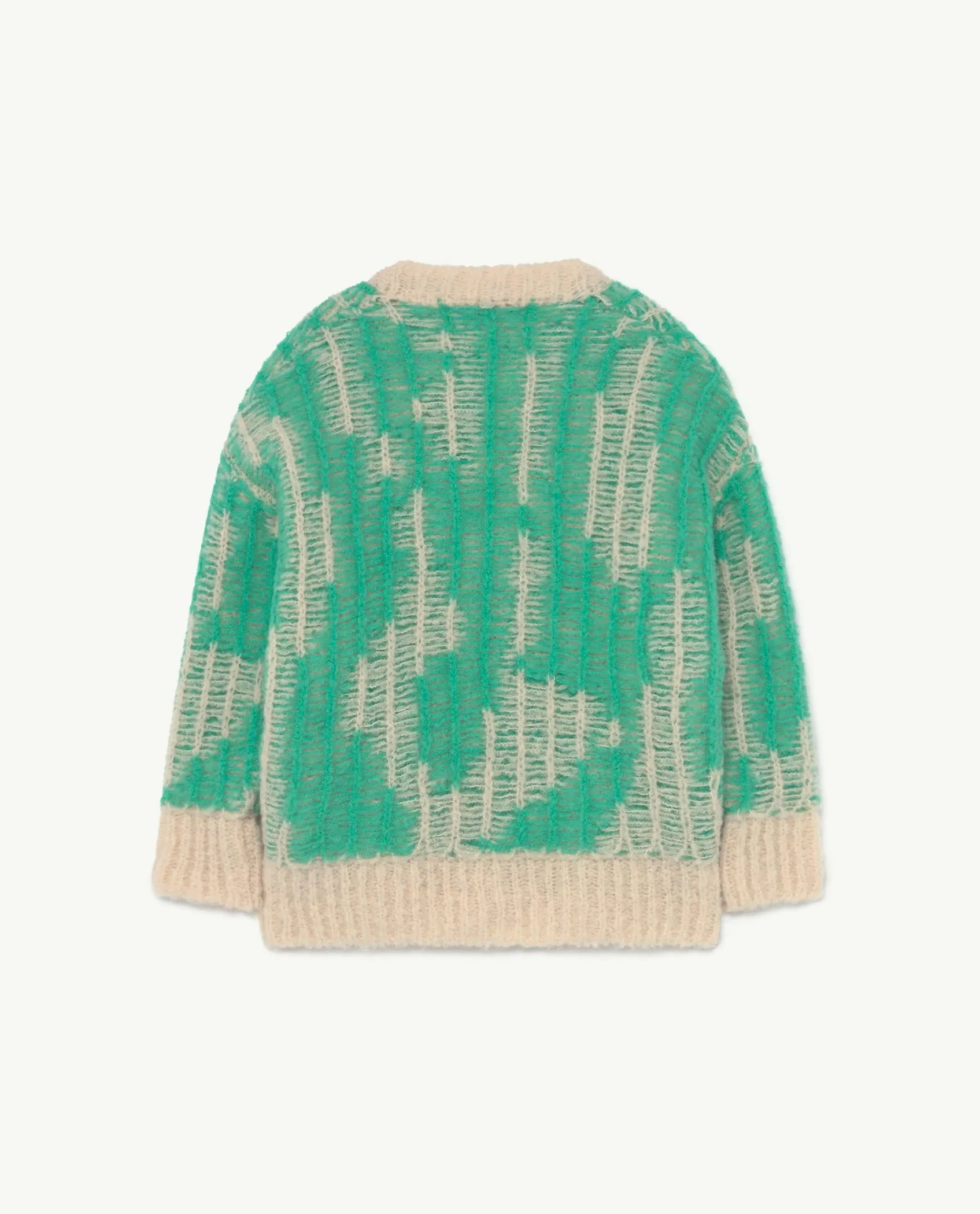 Arty Racoon Kids Cardigan Green