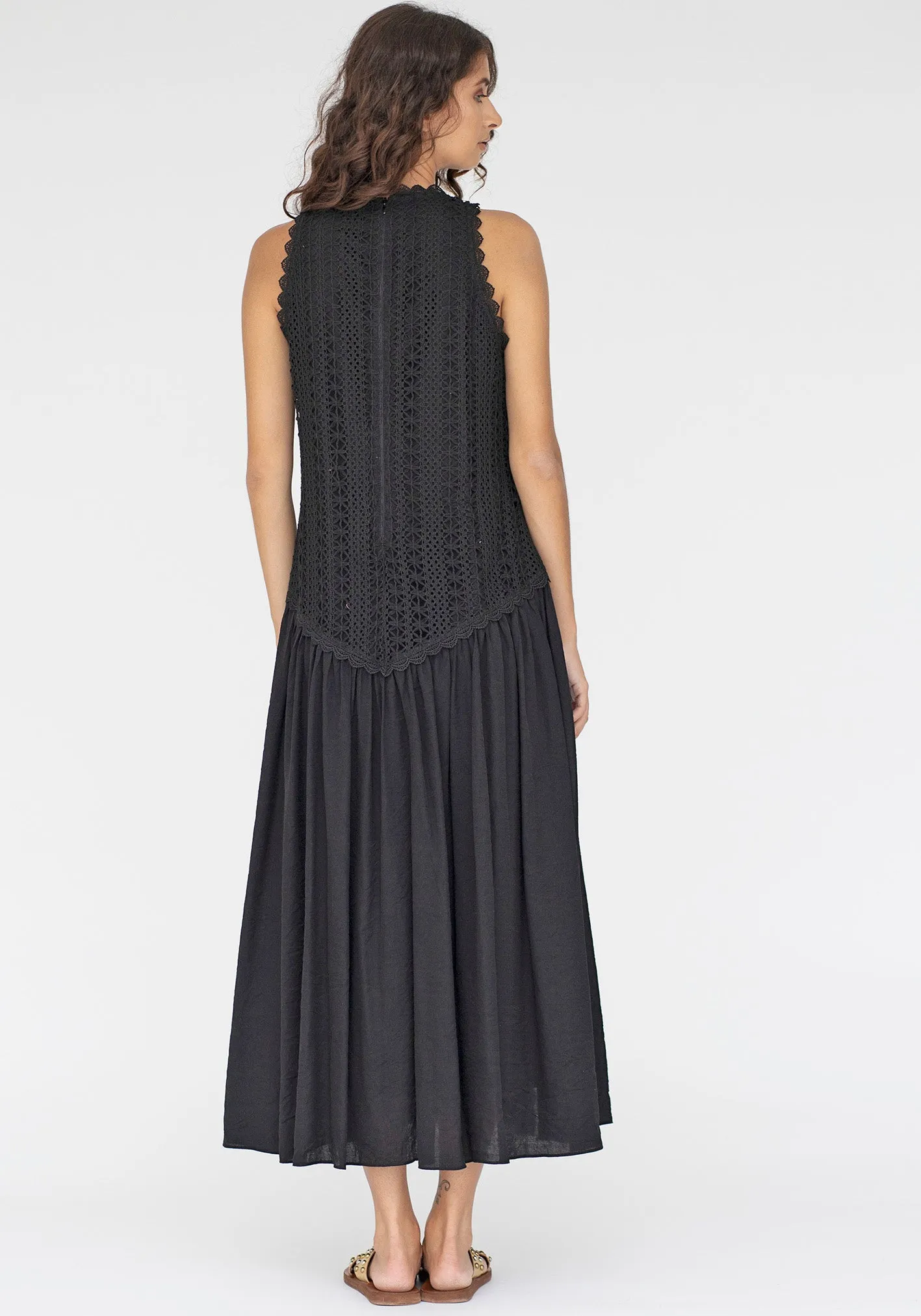 Augustine Lace Bodice Maxi Dress