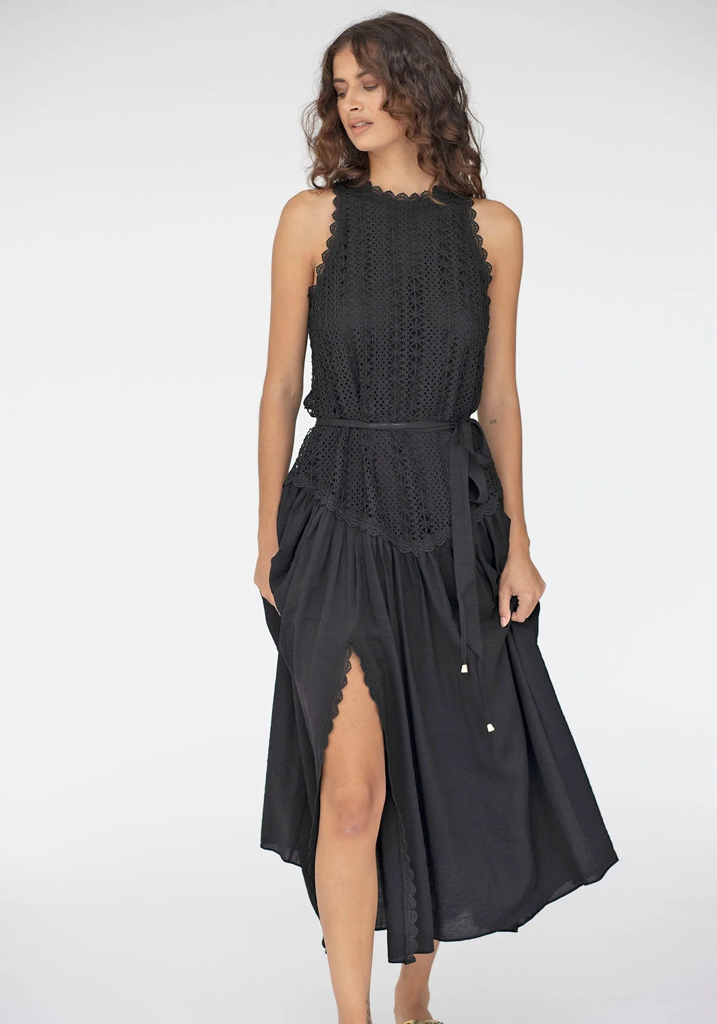 Augustine Lace Bodice Maxi Dress