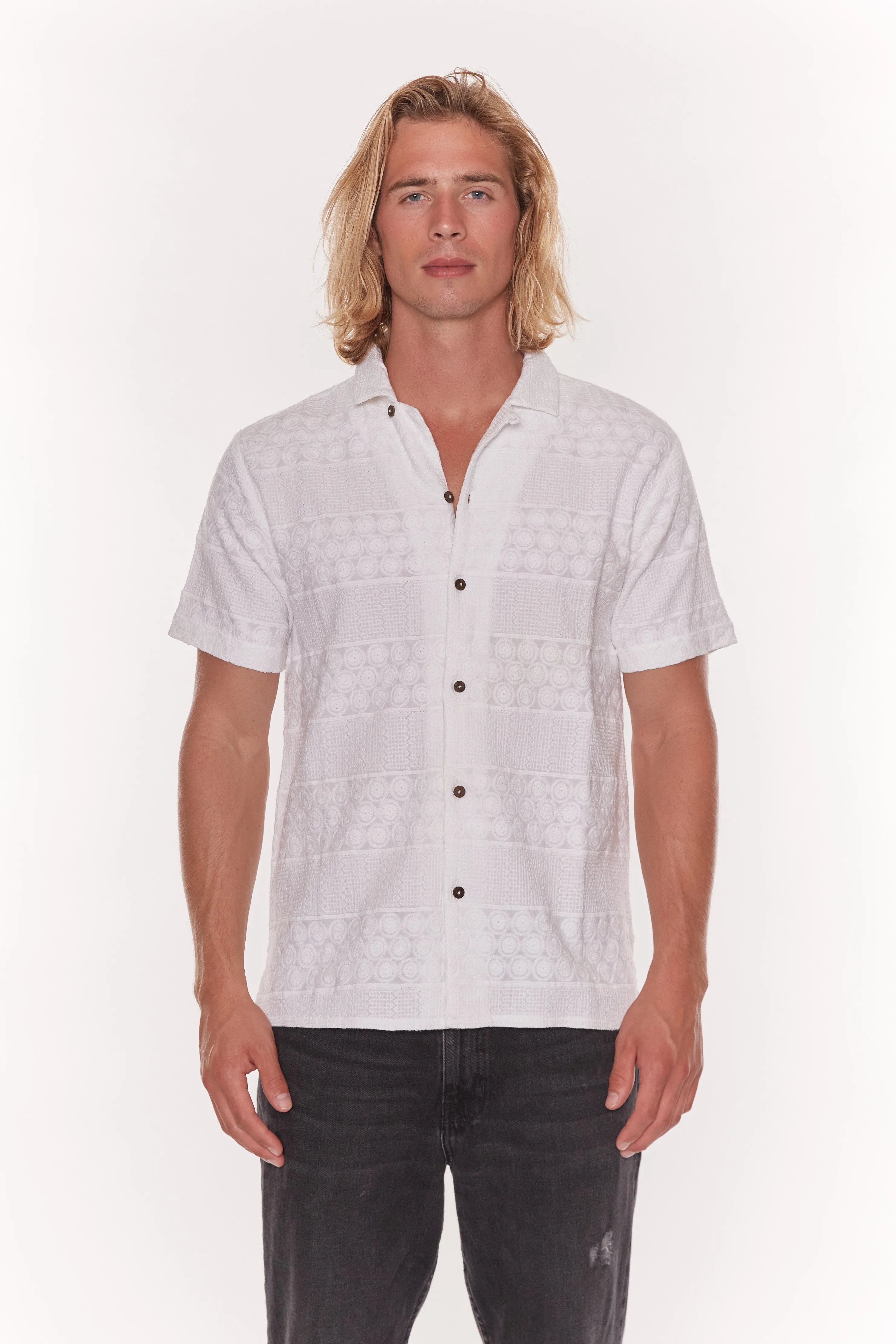 Babat Short Sleeve Embroidered Shirt