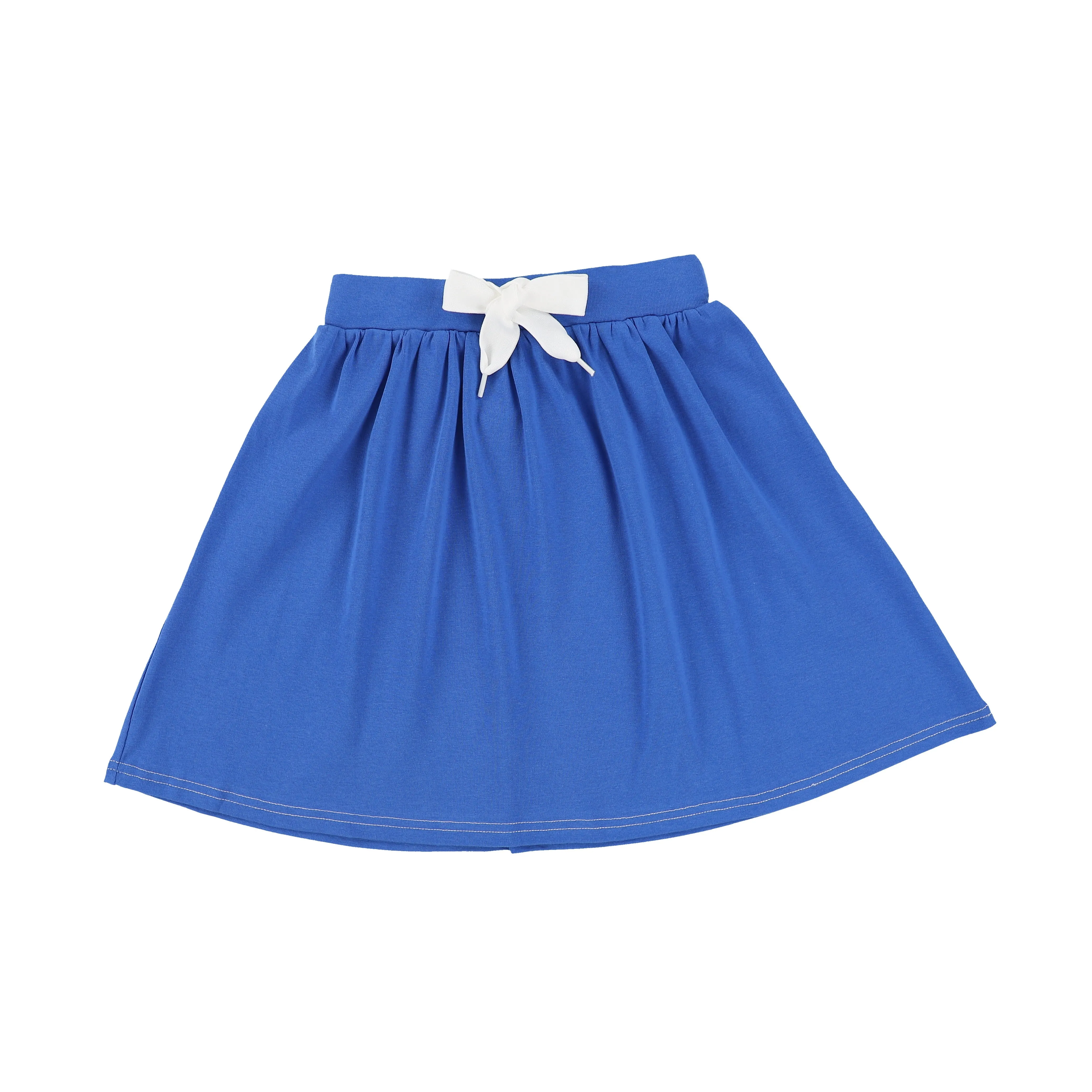 BAMBOO BASICS BLUE DRAW STRING JERSEY SKIRT [Final Sale]