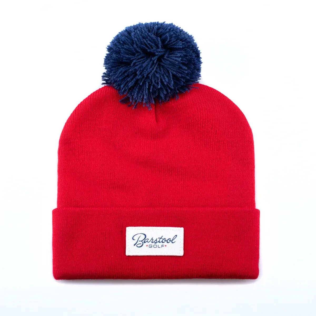 Barstool Sports Gold Patch Pom Beanie