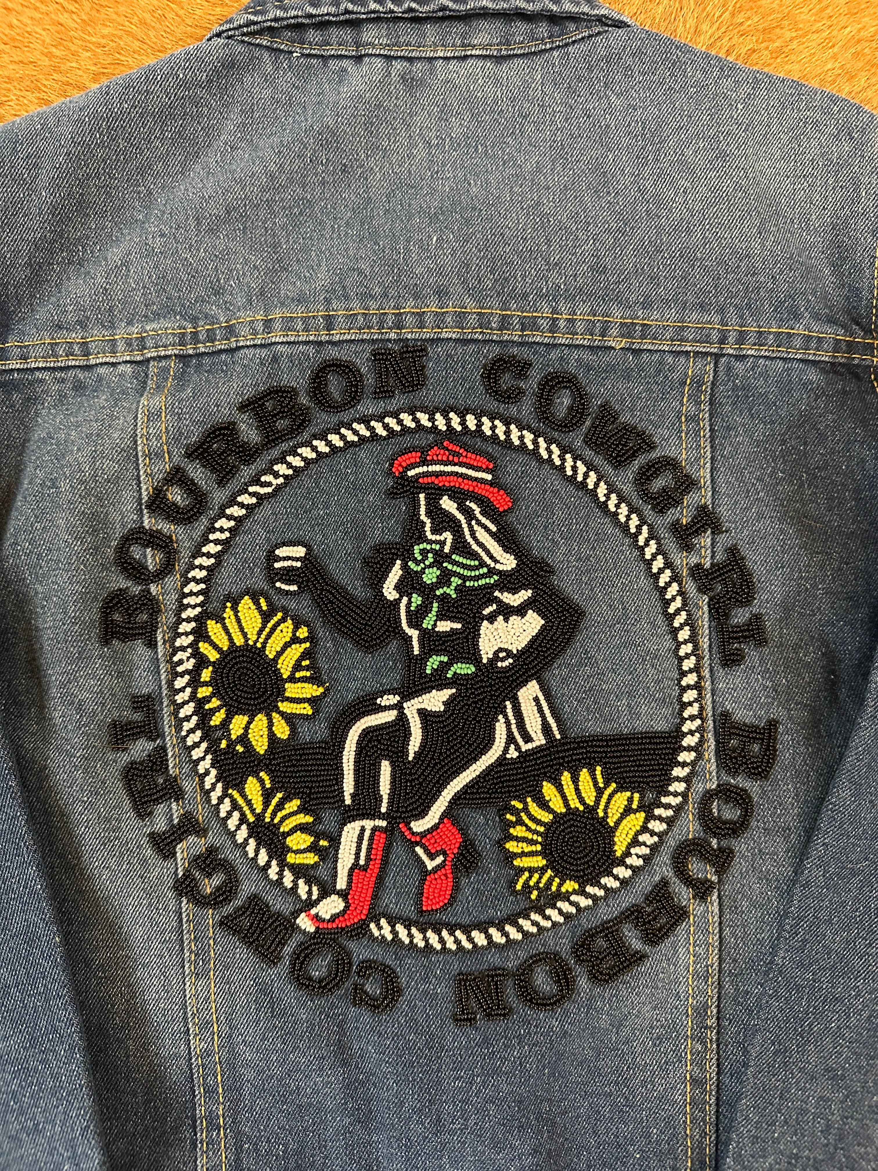 Beaded Bourbon Cowgirl Denim Jacket