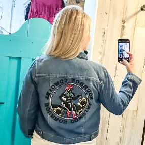 Beaded Bourbon Cowgirl Denim Jacket