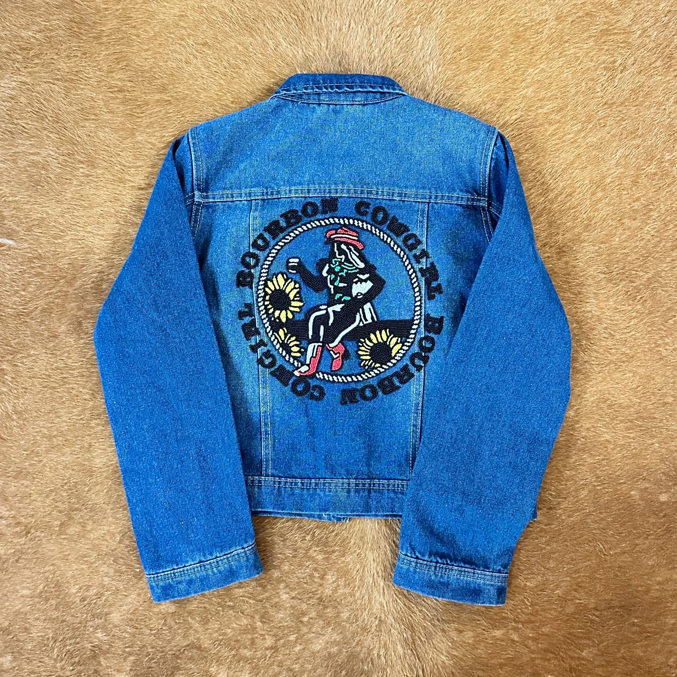 Beaded Bourbon Cowgirl Denim Jacket