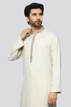 Beige Ayudia Shalwar Kameez