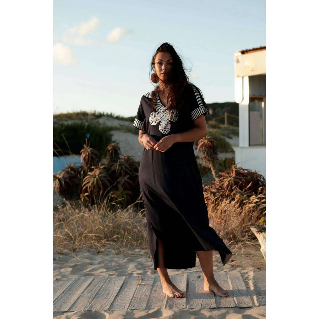 Black & White Amira Kaftan Caftan & Loungewear