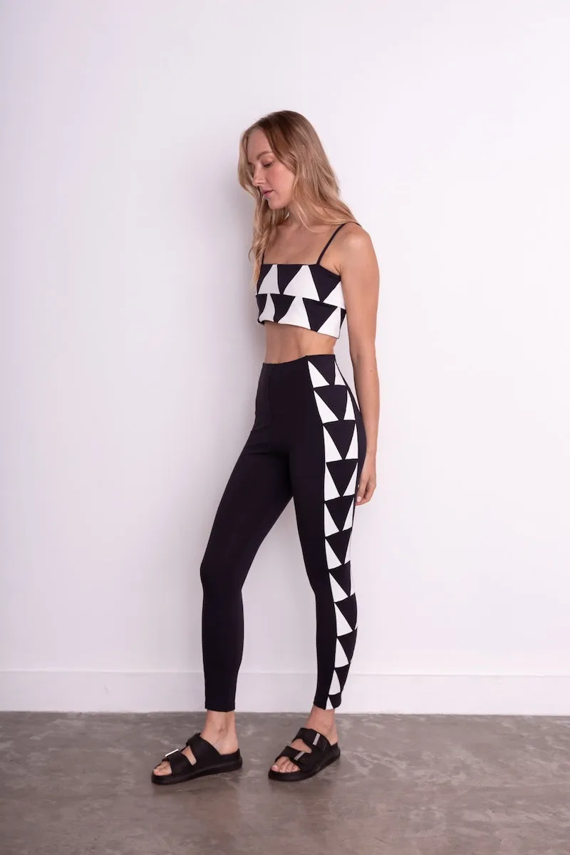 Black and White Symbole Leggings