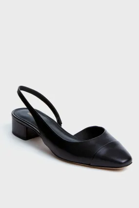 Black Cecile Sling Back Flats