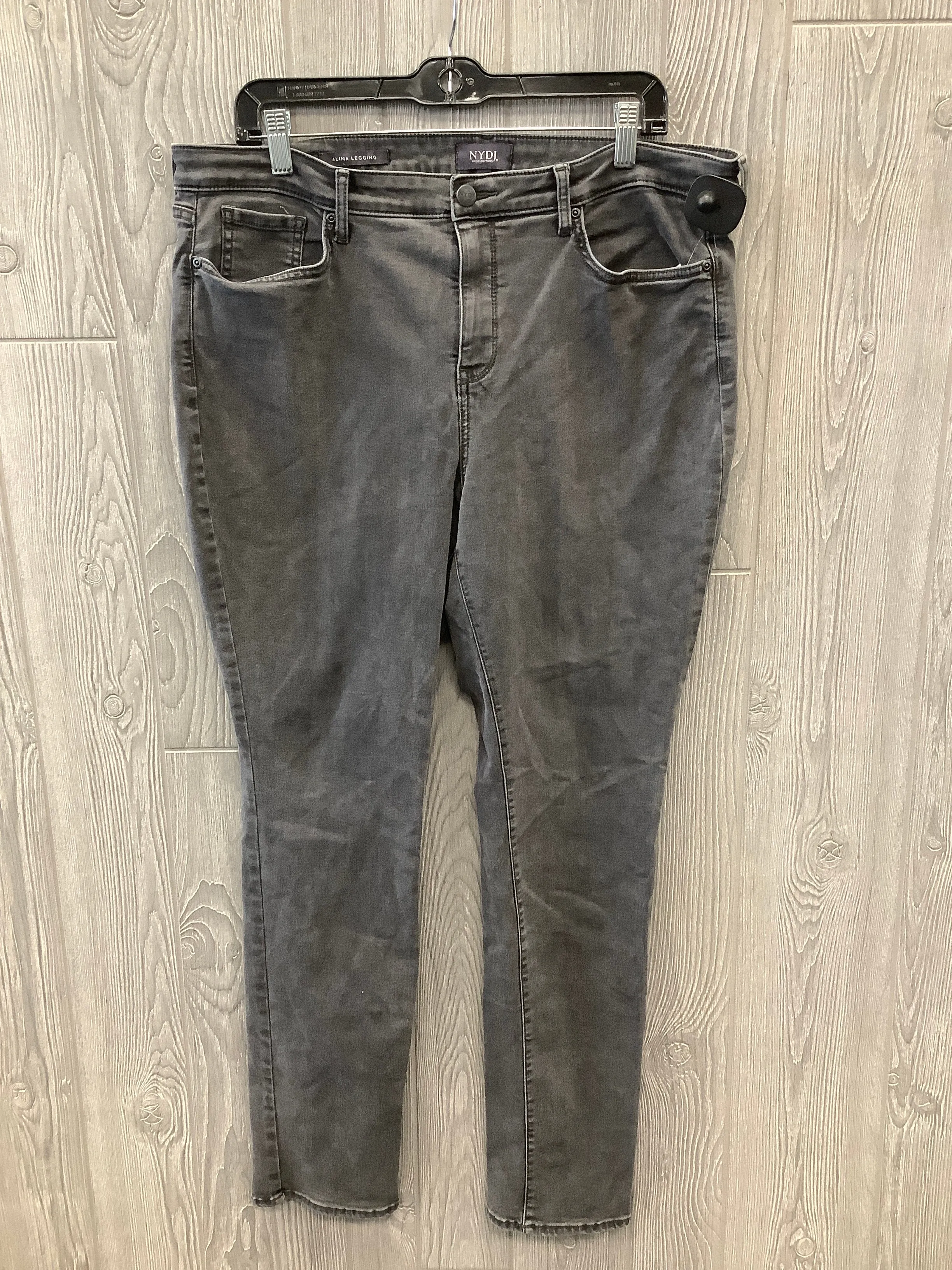 Black Denim Jeans Skinny Not Your Daughters Jeans, Size 14