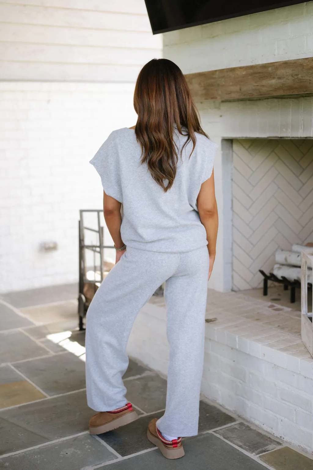 Blaine Sweater Set- Heather Grey