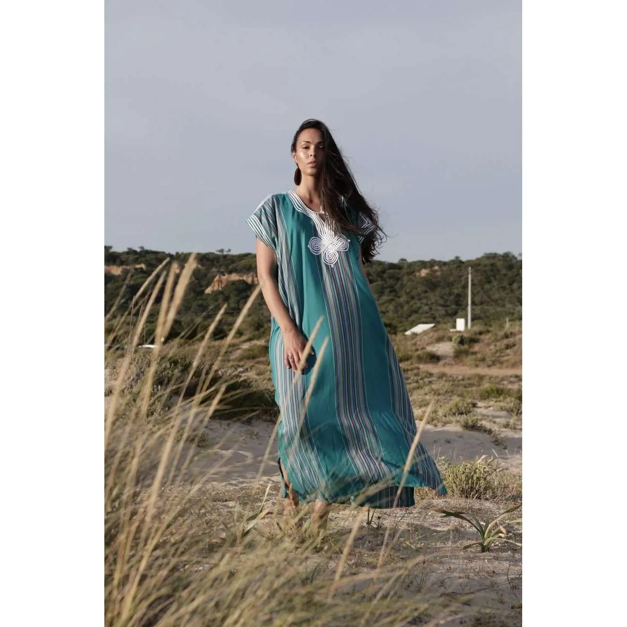 Blue Bedouin Kaftan Caftan & Loungewear