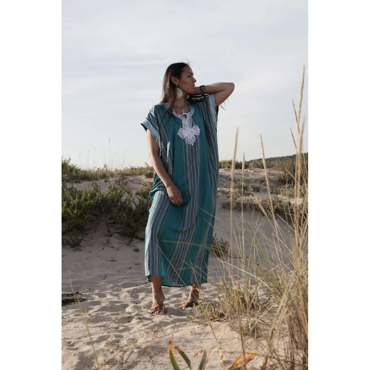 Blue Bedouin Kaftan Caftan & Loungewear