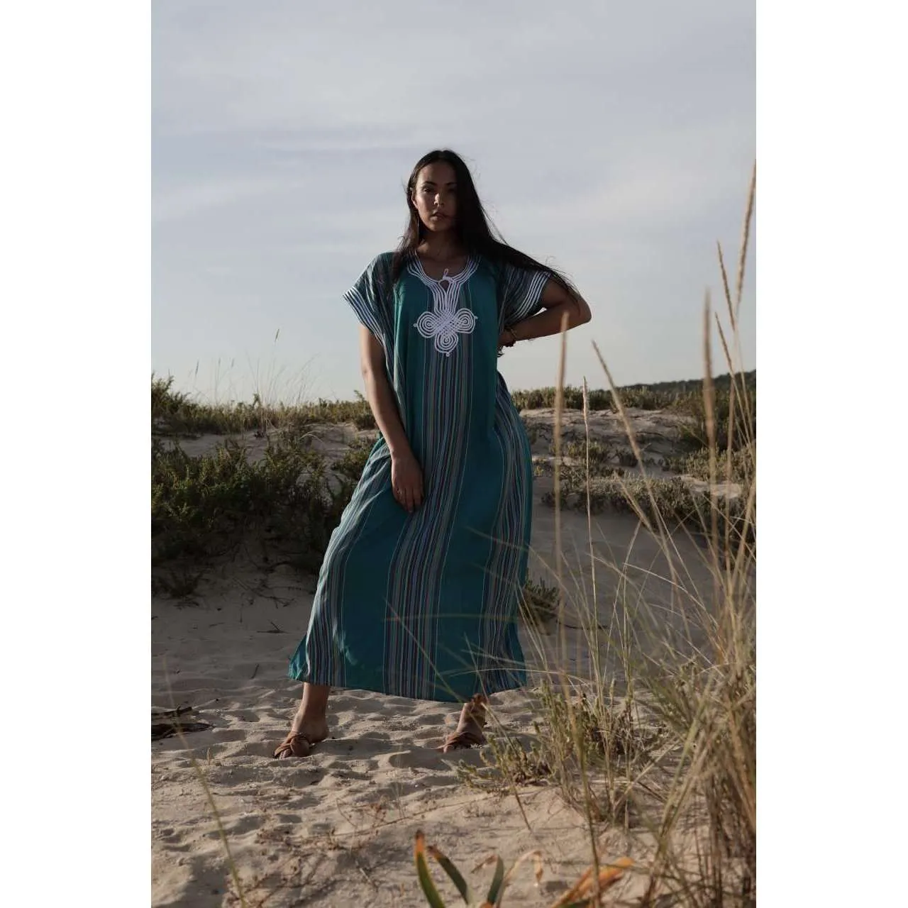 Blue Bedouin Kaftan Caftan & Loungewear