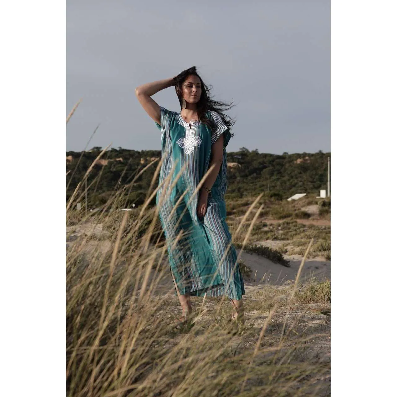 Blue Bedouin Kaftan Caftan & Loungewear