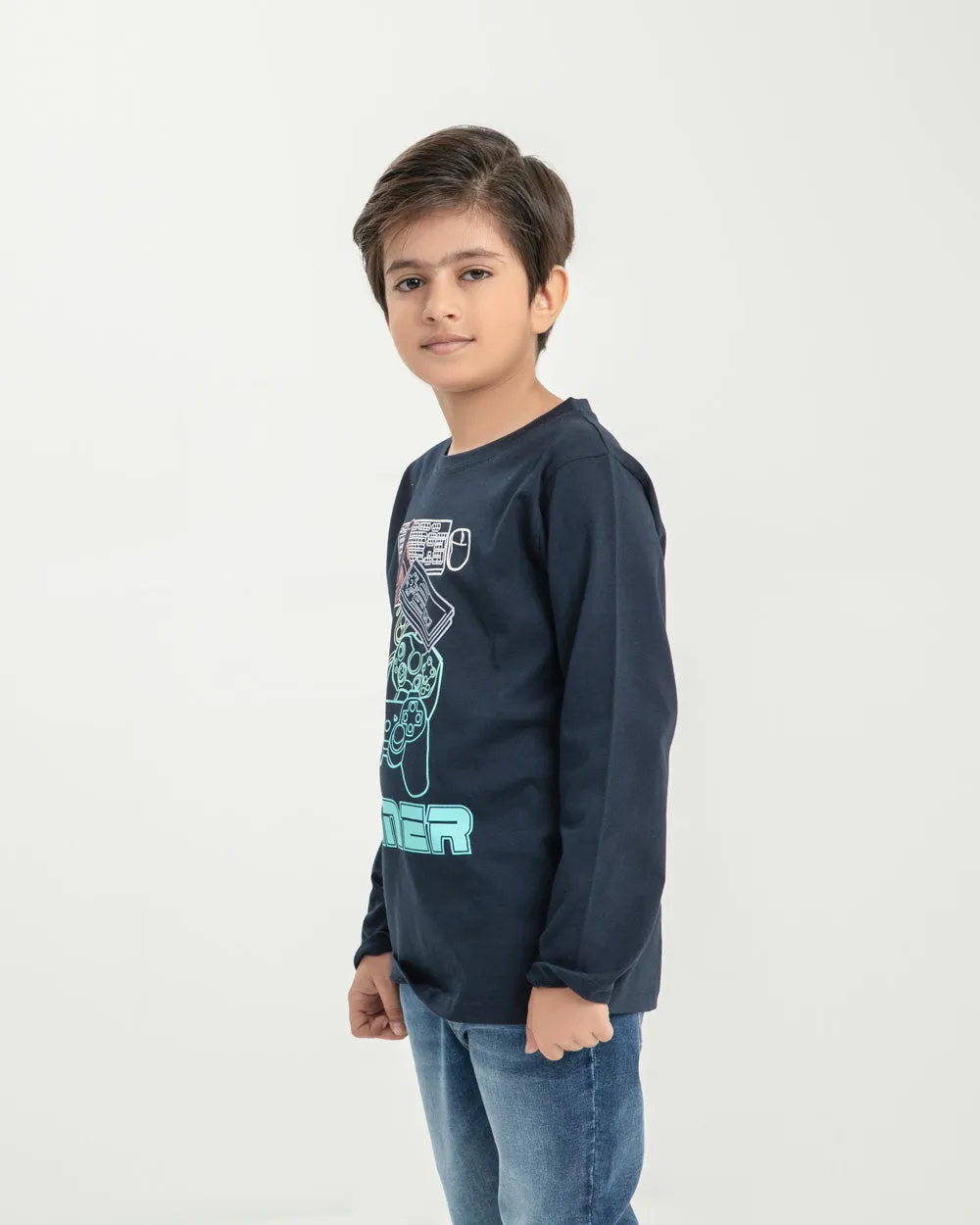 Boy's Graphic Crew Neck