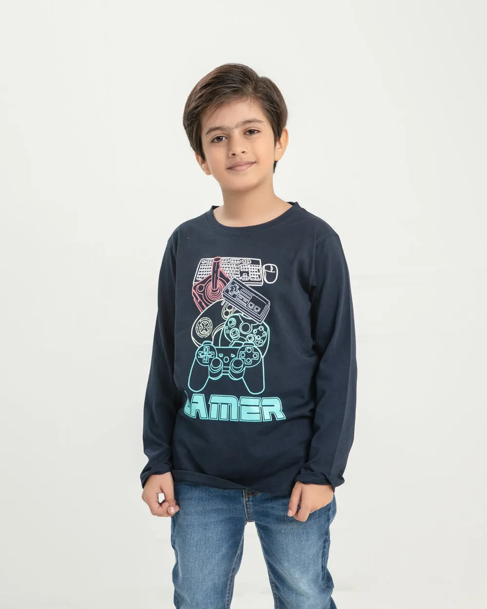 Boy's Graphic Crew Neck