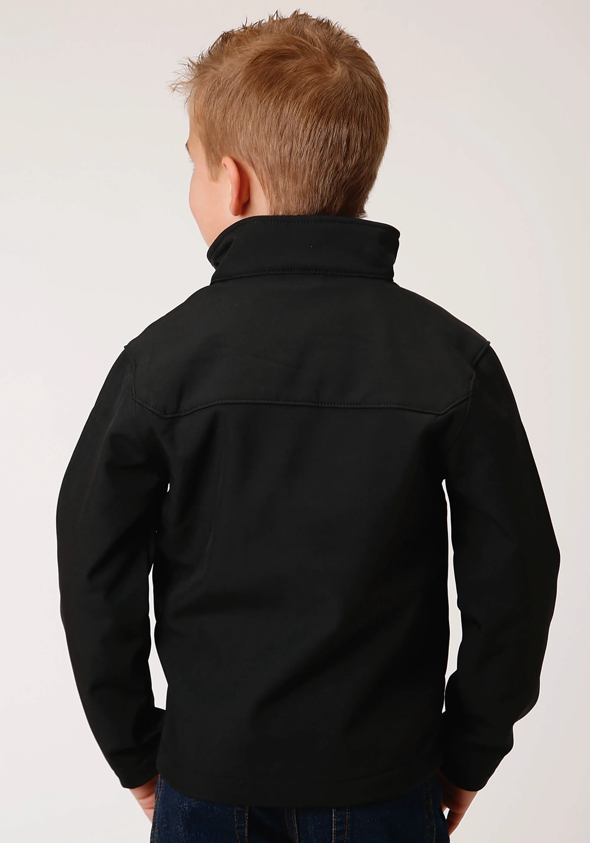 Boy's Roper Black High Tech Fleece Jacket