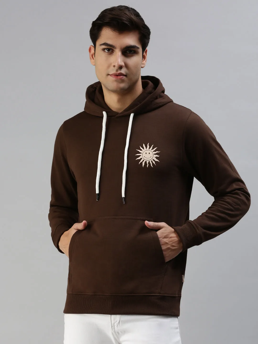 Chic Mens Brown Pullover Sweater by Brandy Bliss - Stylish Sun-Kissed Design