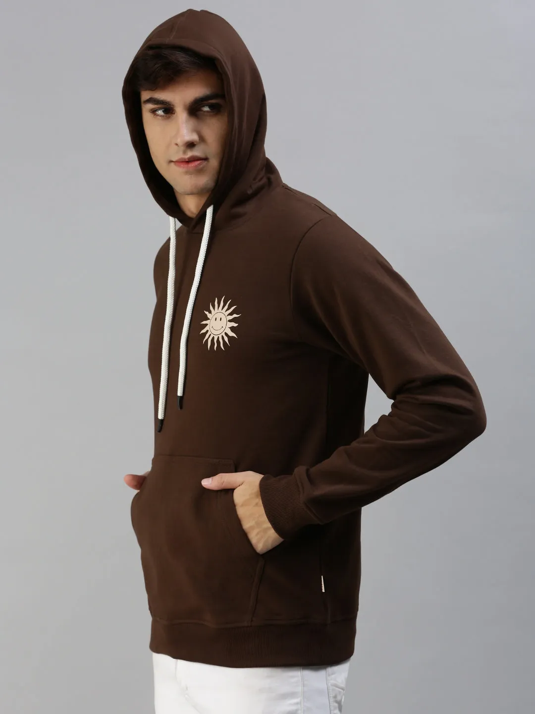 Chic Mens Brown Pullover Sweater by Brandy Bliss - Stylish Sun-Kissed Design