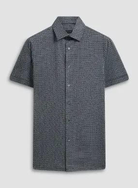 Bugatchi Ooohcotton Short Sleeve Shirt, Black