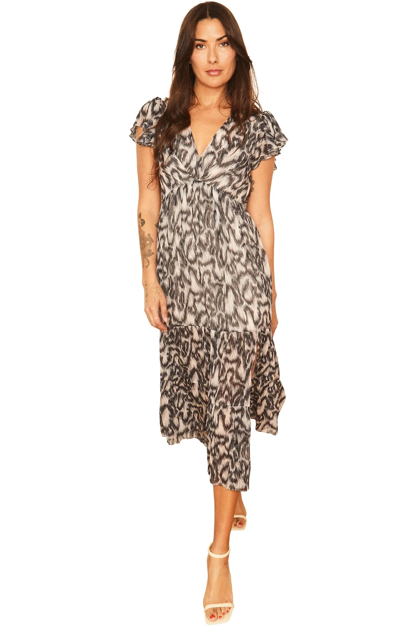 Caballero Mia Dress in Inky Ikat