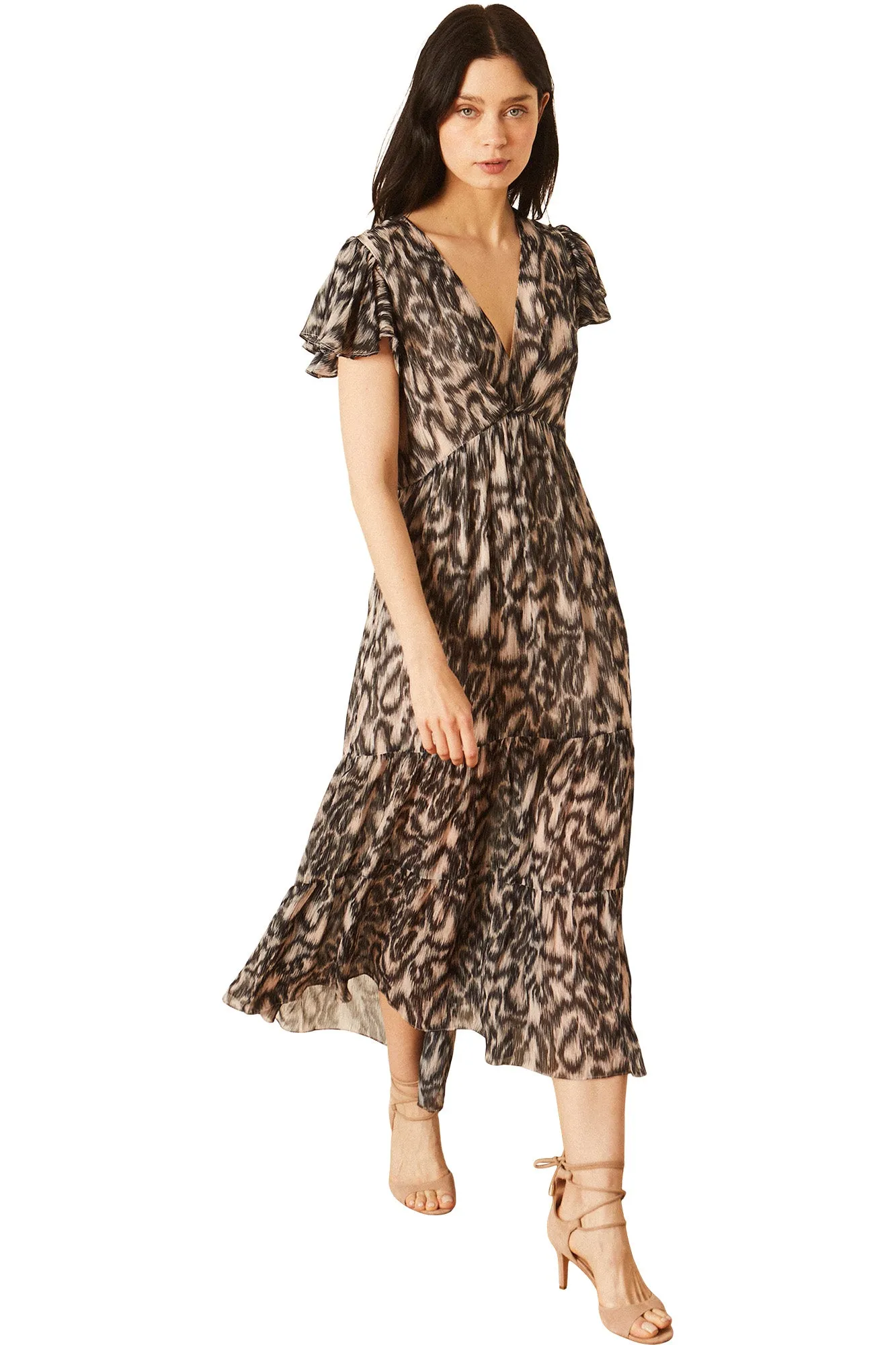 Caballero Mia Dress in Inky Ikat